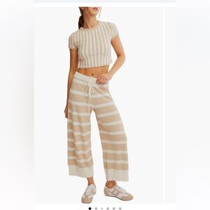 NWT FREE PEOPLE Crop top & Pants Set